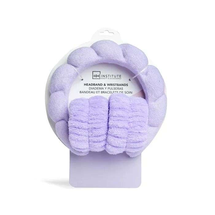 IDC Institute - Headband & Wristbands Skincare Set (Mauve) IDC Institute - Headband & Wristbands Skincare Set (Mauve)
